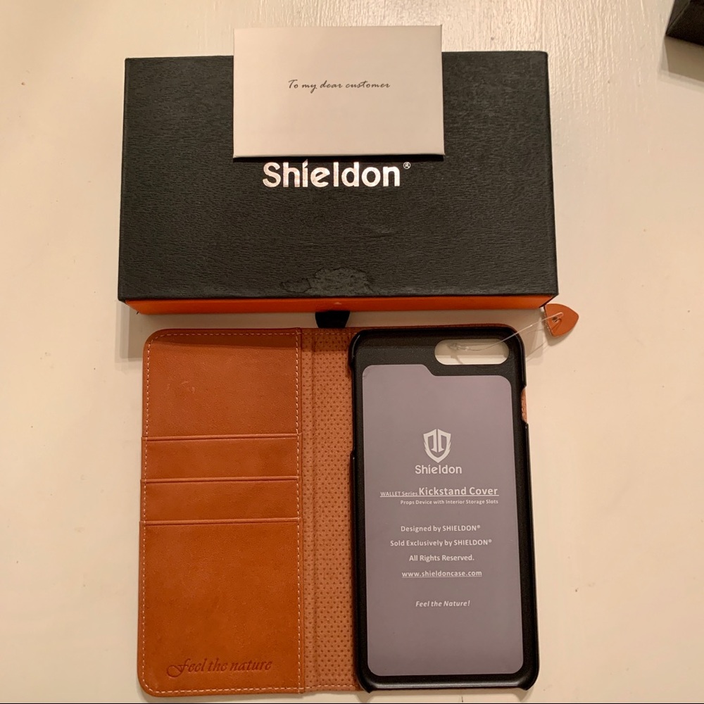 SHIELDON New IPhone 7 Plus wallet phone case